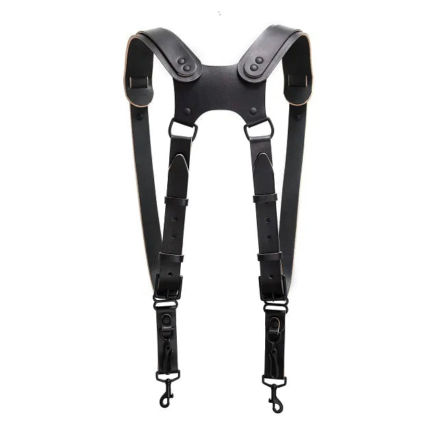 Fab' F22 Leather Dual Camera Harness