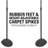 Sanus 28-38" Adjustable Speaker Stand (Pair)