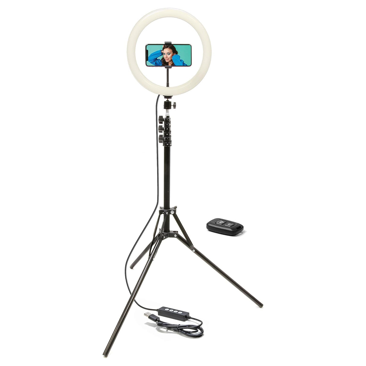 Mobifoto Mobilite 10" LED Ring Light Content Creator Kit with Compact Light Stand