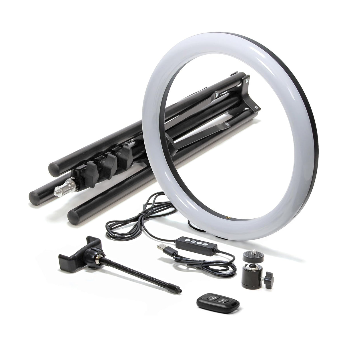 Mobifoto Mobilite 10" LED Ring Light Content Creator Kit with Compact Light Stand