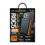 ToughTested ROC5 5,000mAh MagSafe Solar Power Bank & Wireless Charger