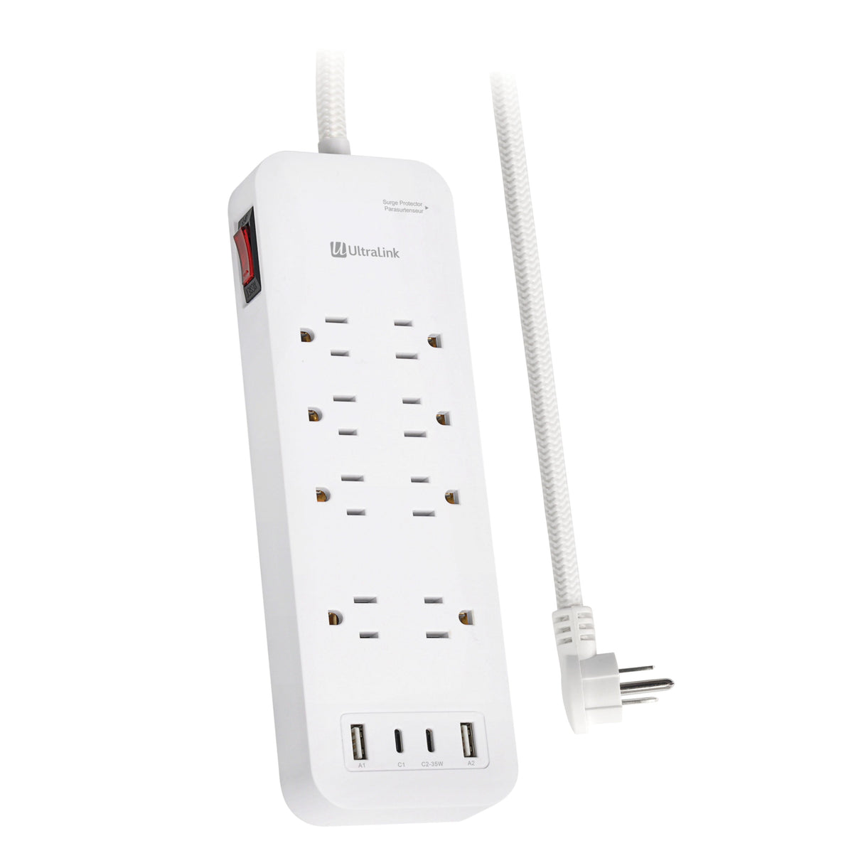 Ultralink Performance Surge Protector 8 AC Outlet + 4 USB