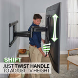 Sanus Advanced Full Motion 4D Shift TV Wall Mount for TVs 42"-90"