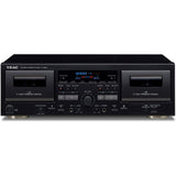 TEAC W-1200 Dual Cassette Deck (Black)