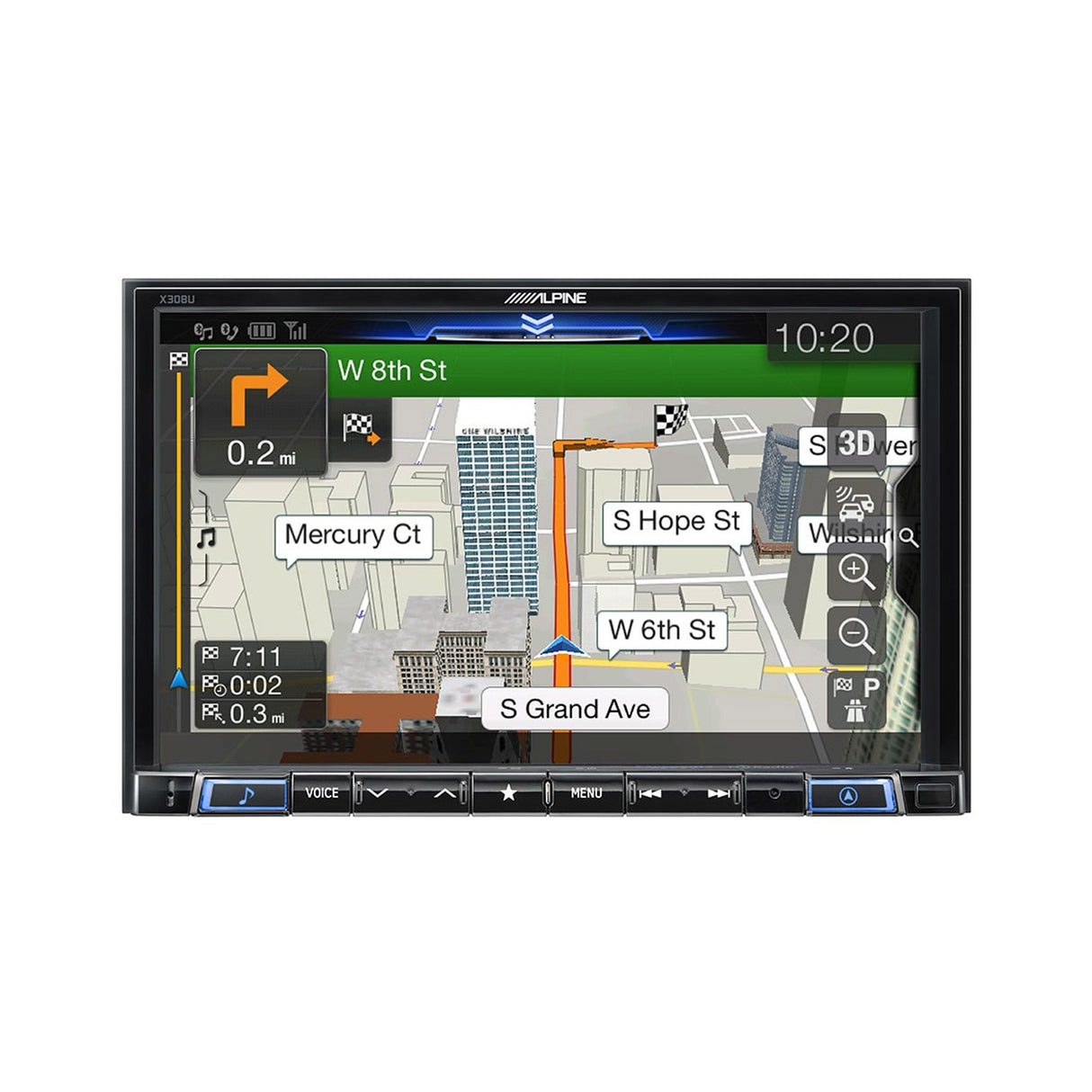 Alpine X308U 8" Multimedia Receiver with GPS Navigation