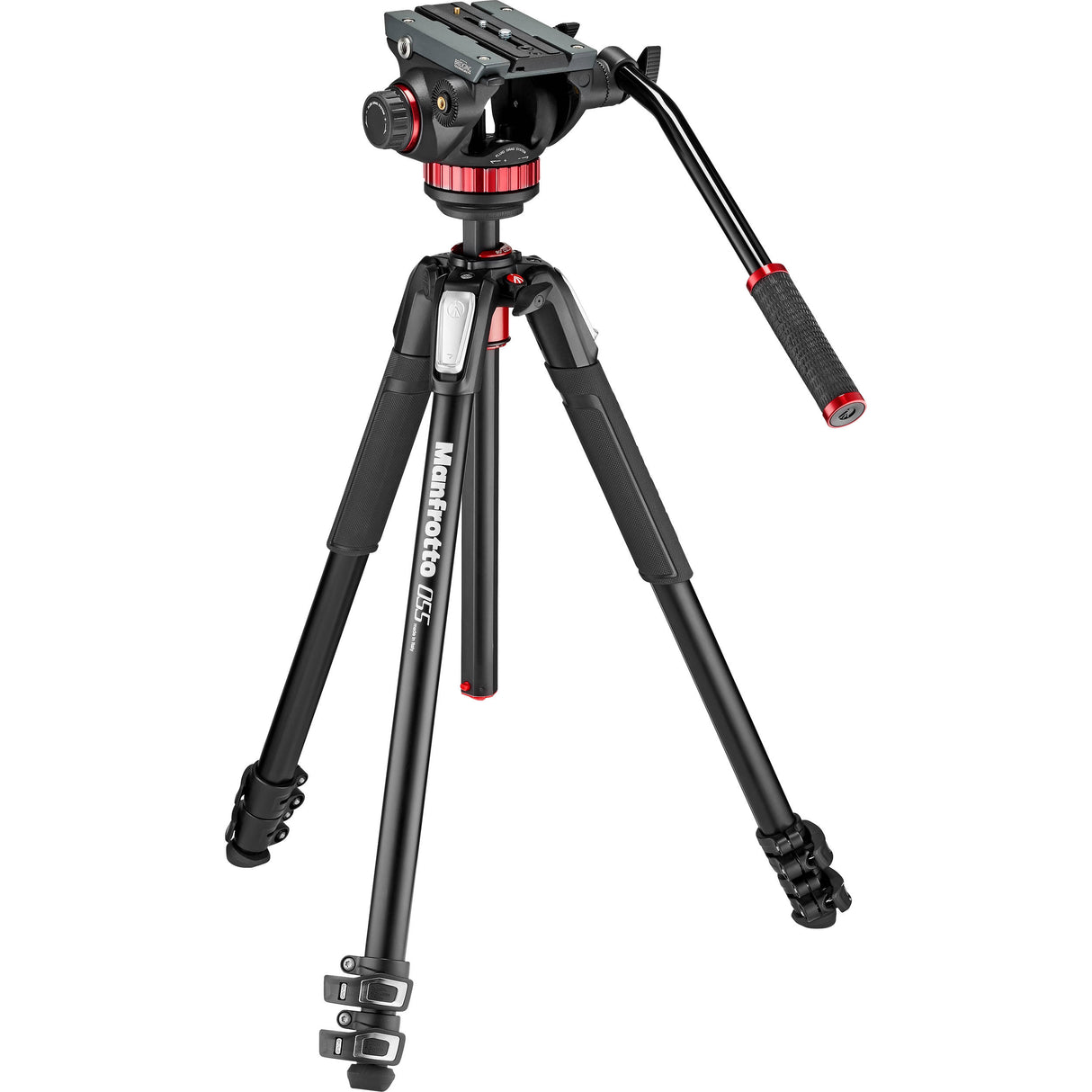 Manfrotto 055 Aluminum Tripod w/ 502AH Video Head