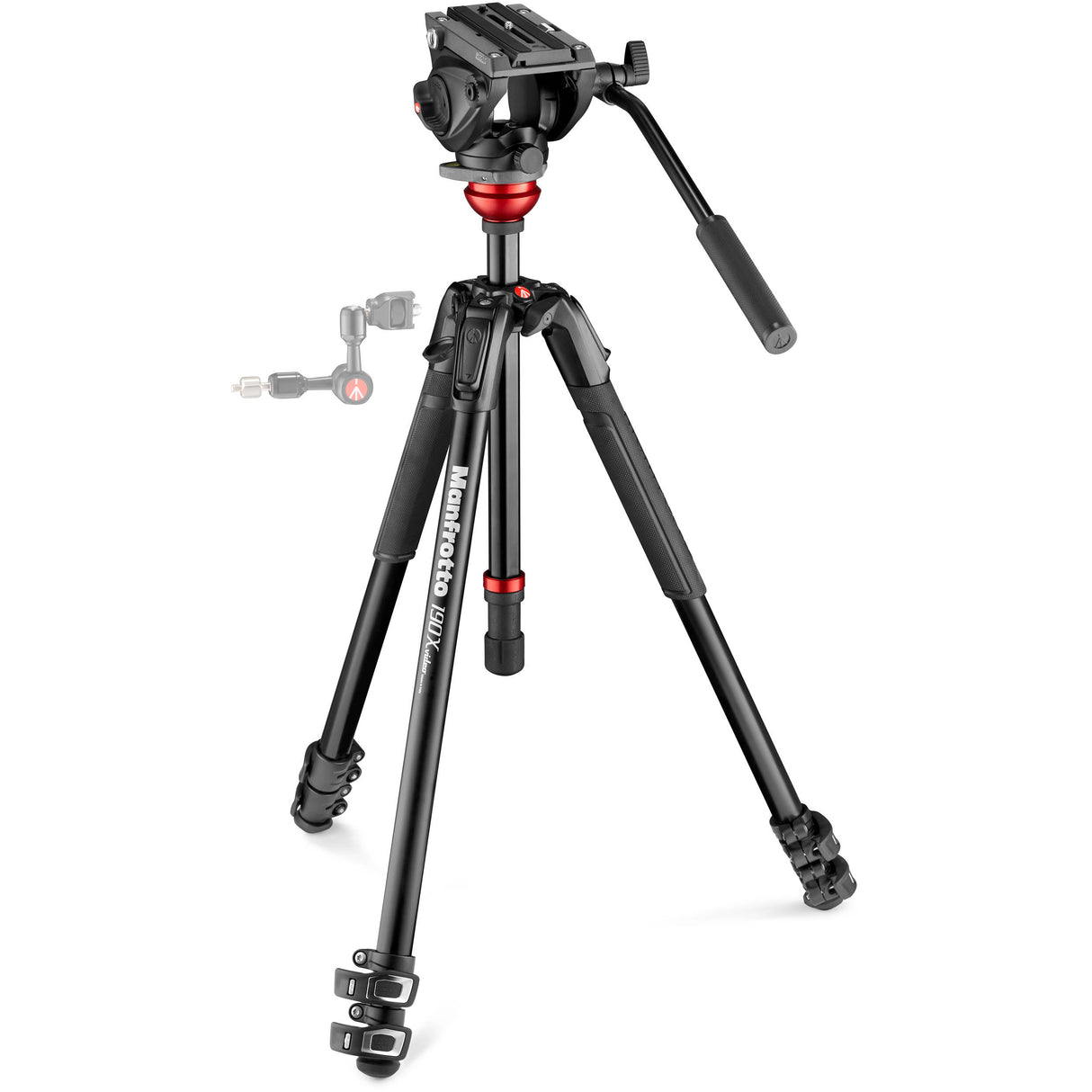 Manfrotto 190 Aluminum Tripod w/ 500AH Video Head