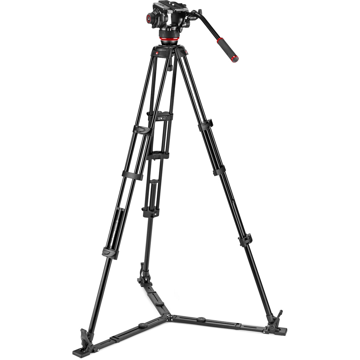 Manfrotto 504X Head w/ Twin Leg Alu Tripod GS