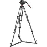 Manfrotto 504X Head w/ Twin Leg CF Tripod GS