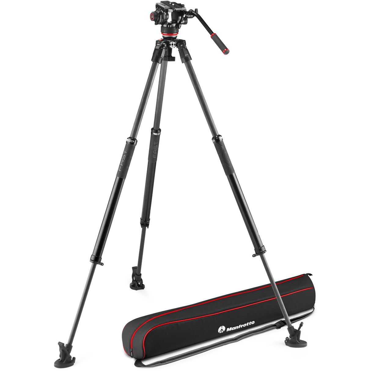 Manfrotto 504X Head w/ Fast Single Leg CF Tripod