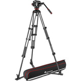 Manfrotto 504X Head w/ Twin Leg CF Tripod GS