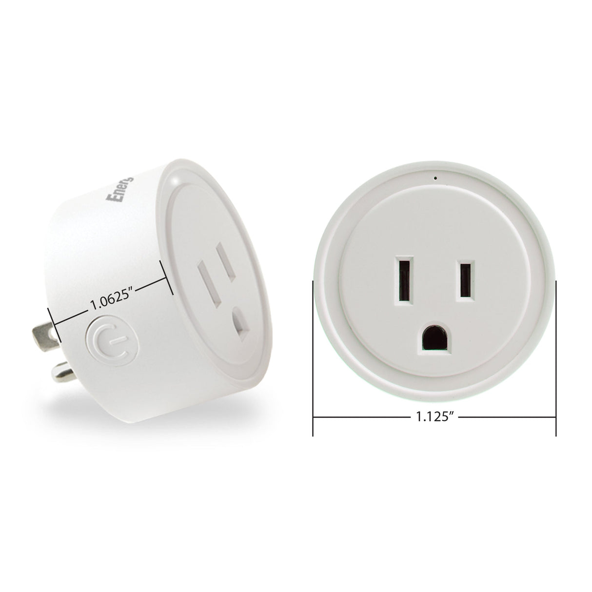 Energizer Smart 15 Amp Round Outlet Plug