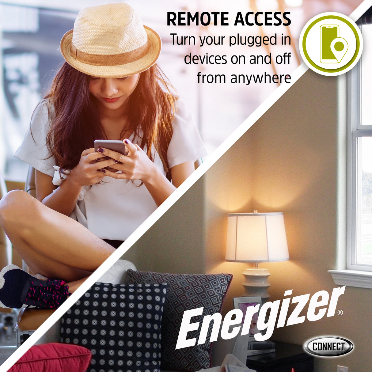 Energizer Smart 15 Amp Round Outlet Plug