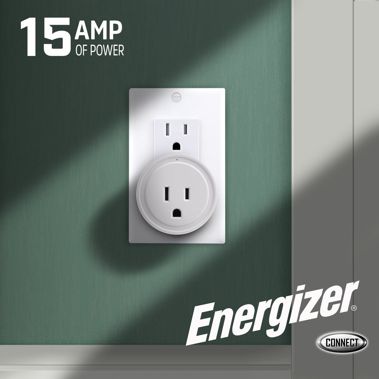 Energizer Smart 15 Amp Round Outlet Plug