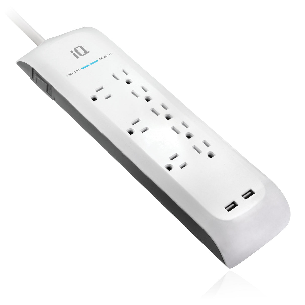 iQ 8-Outlet Surge Protector with 2 USB