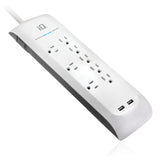 iQ 8-Outlet Surge Protector with 2 USB