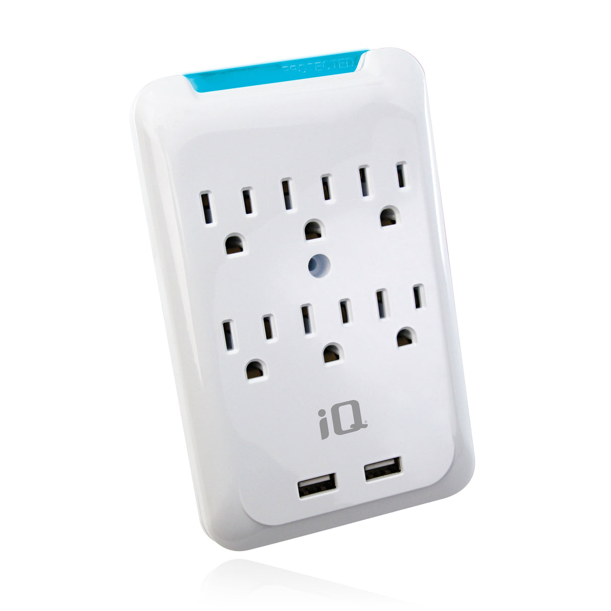 iQ 6-Outlet Surge Protecting Wall Mount with USB