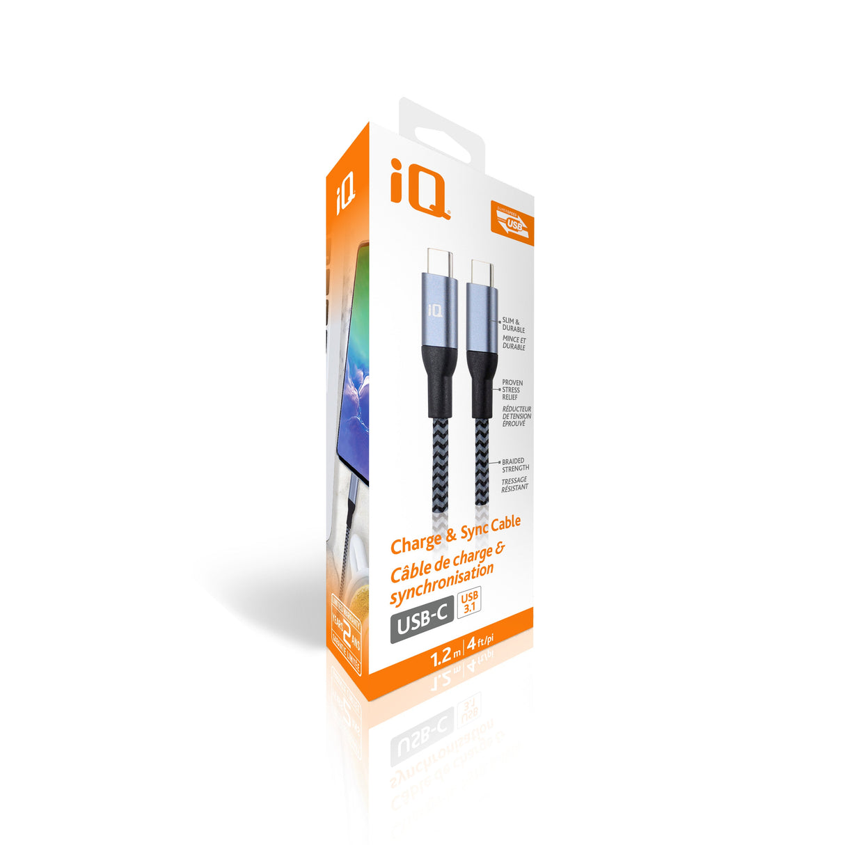 iQ USB Type-C to Type-C Cable - 1.2m/4ft