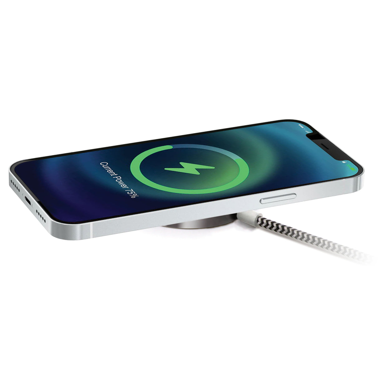 iQ Magsafe Wireless Charger - Silver - 1.2m/4ft