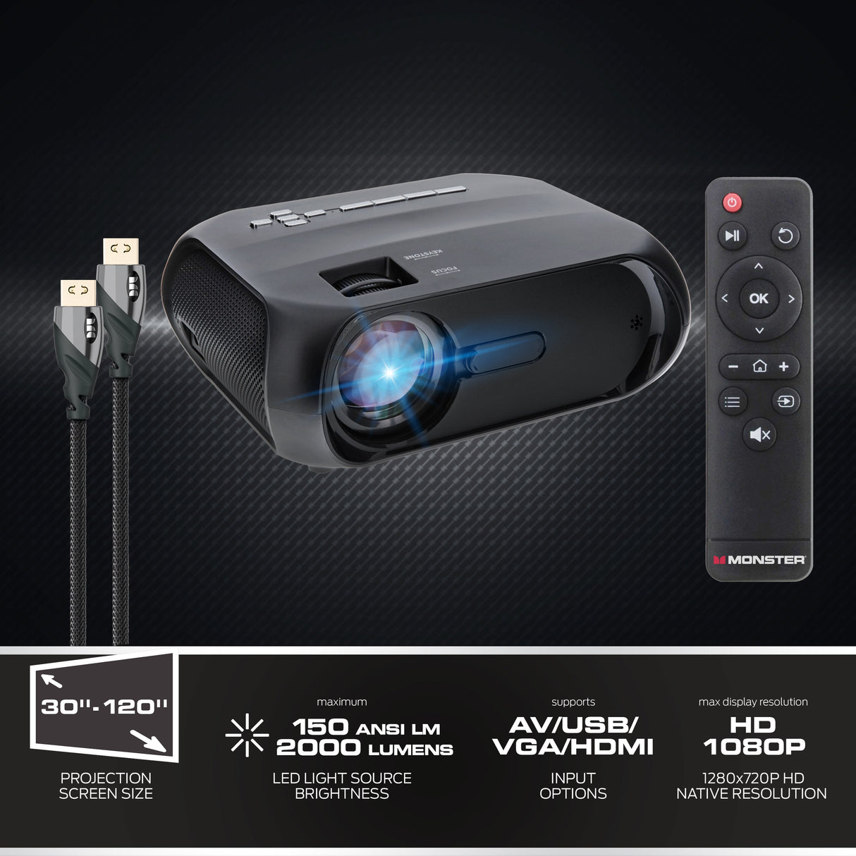 Monster Image Pro 720p Projector