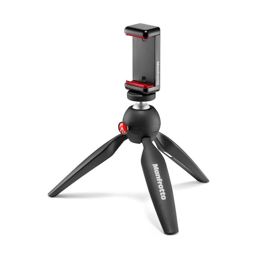 Manfrotto PIXI Mini Tripod Black with Phone Clamp