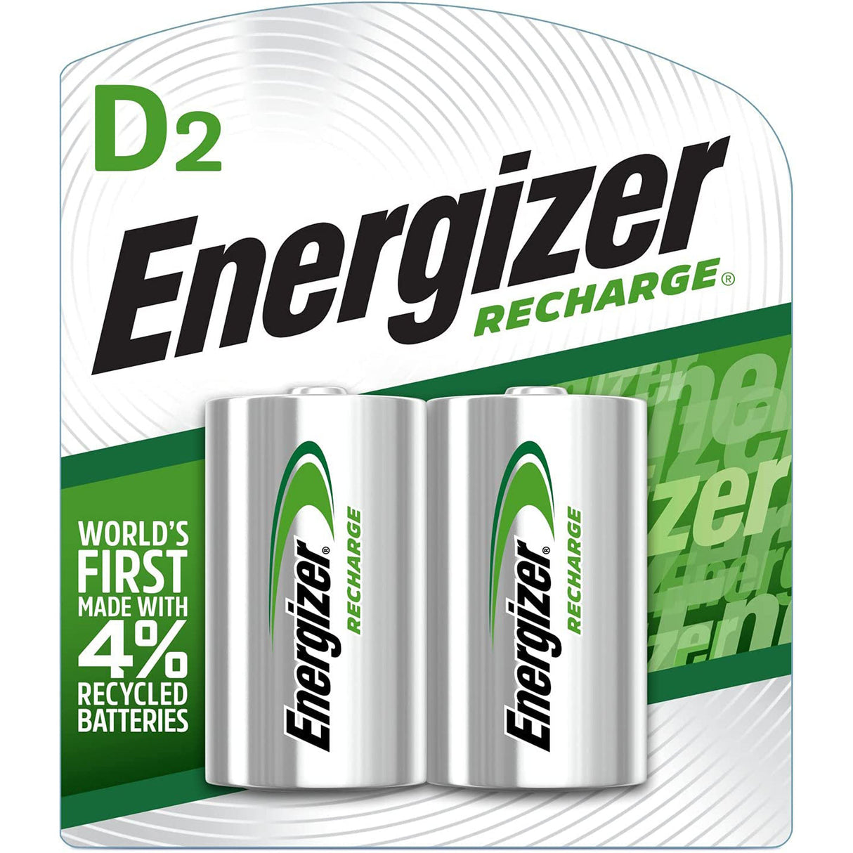 Energizer RECHARGE Batteries D (2 Pack)