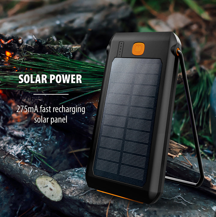 ToughTested LED10 Pocket 10,000mAh Solar PowerBank