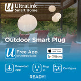 UltraLink Smart Home Wifi Outdoor Plug