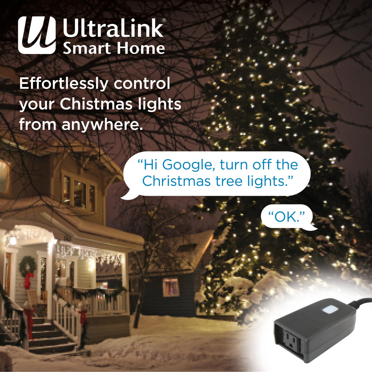 UltraLink Smart Home Wifi Outdoor Plug