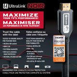 Ultralink Noir HDMI Cable: Premium HDMI Certified