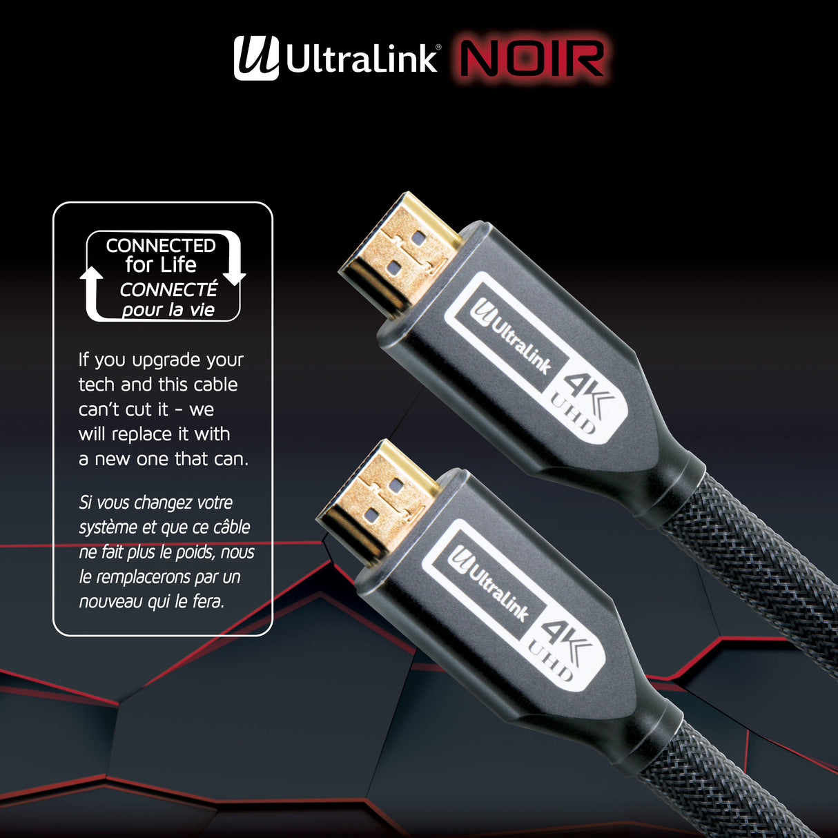 Ultralink Noir HDMI Cable: Premium HDMI Certified