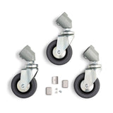 Manfrotto 80mm Wheel Set (3) w/o Brakes, 22mm Legs