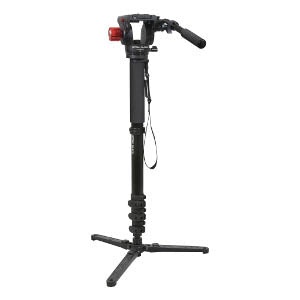 Optex Black Video Monopod Kit W/Video Head & Base