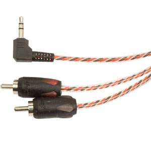 Stinger SI436 - 3.5mm Aux to RCA with Right Angle