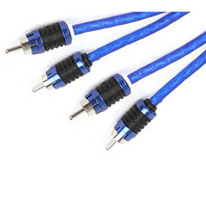 Stinger SI6212 - Blue Shielded RCA Cable - 12 FT